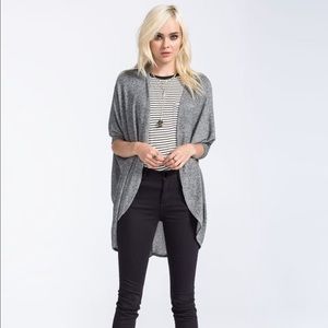 Essentials by Full Tilt Cocoon Cardigan in Black